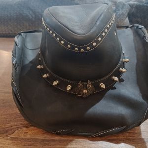 Leather Cowboy Hat